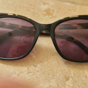 Ted Baker Tortoise Shell Frame Sunglasses with Black Lenses